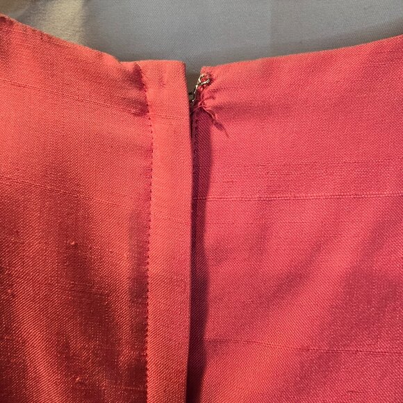 Vintage 40's-50's Paul Sachs Original Dress Pink Size 18 Matching Belt - Picture 13 of 16